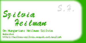 szilvia heilman business card